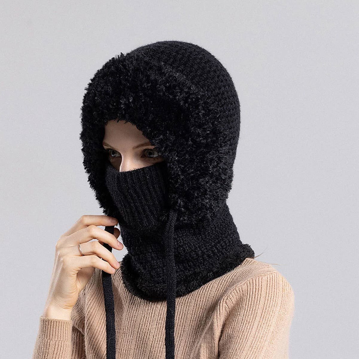 WINTER WARM HAT MASK SCARF SET