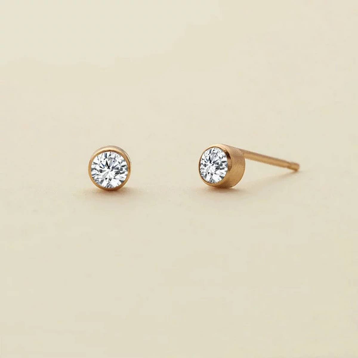 Zodiac Birthstone Zircon Stud Earrings Colorfast_CWAJE5027