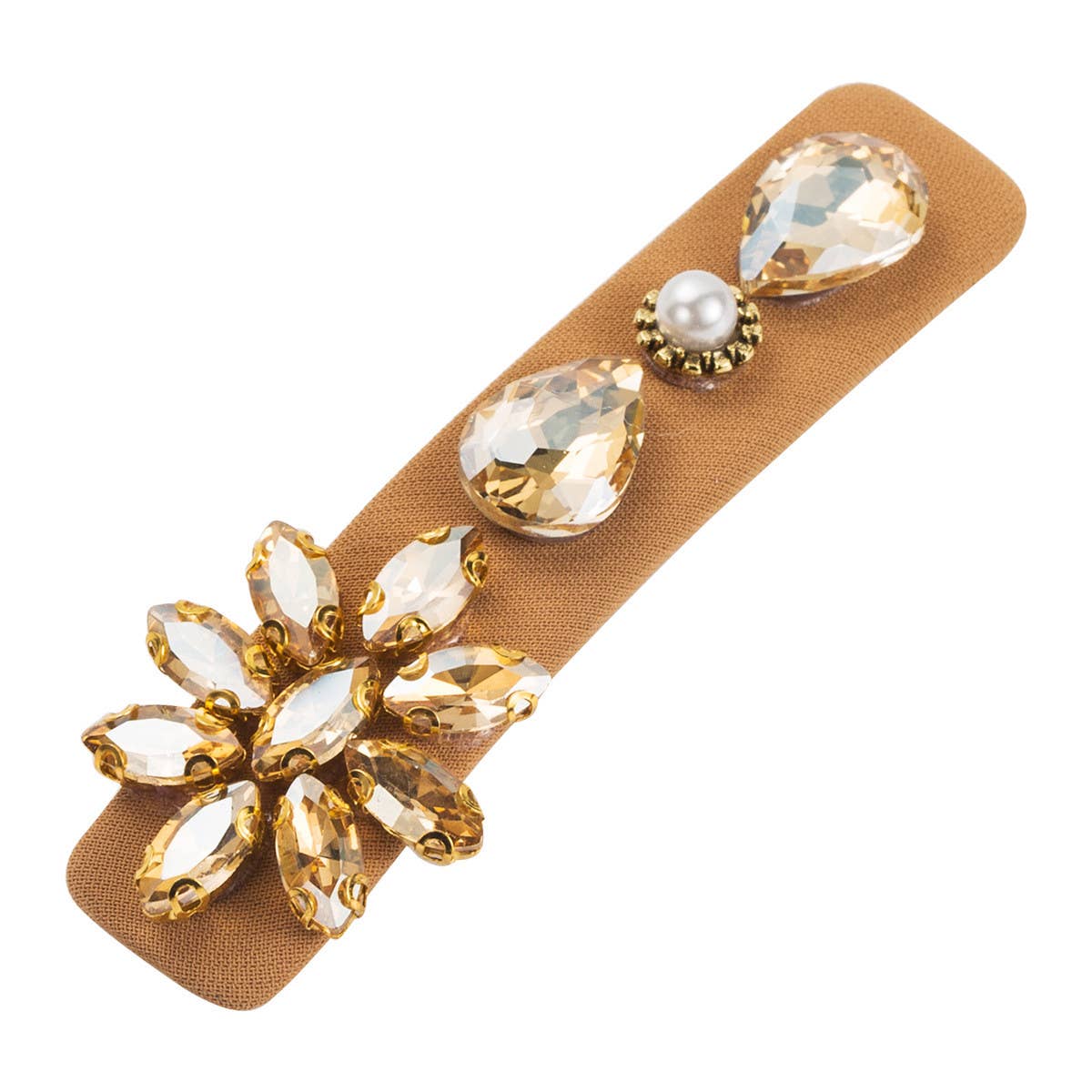 French rhinestone hairpin luxury side bangs clip_CWAHA1774