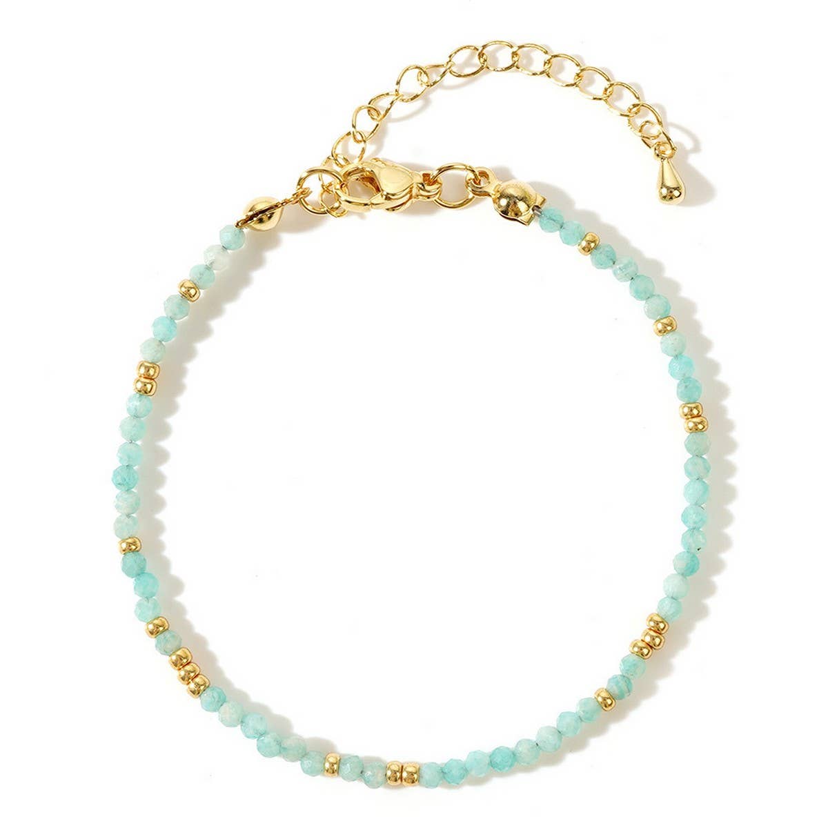 BOHEMIAN COLORFUL NATURAL STONE BEAD BRACELET_CWMM3857