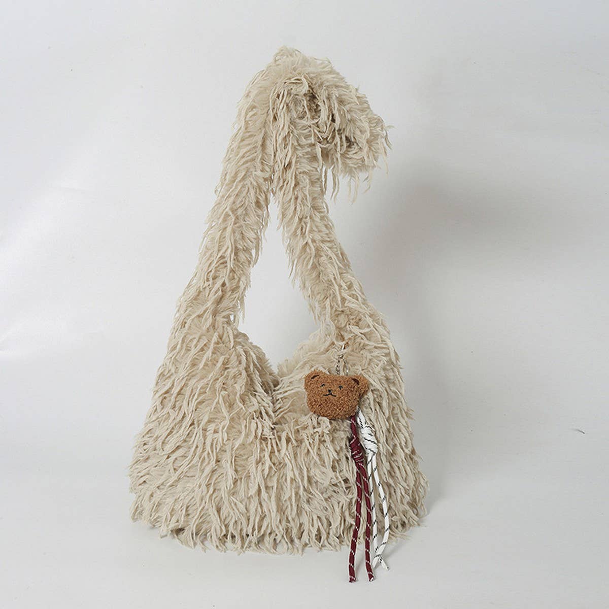 Plush Fur Tote Bag Women Large Fluffy Handbag_CUAB00573