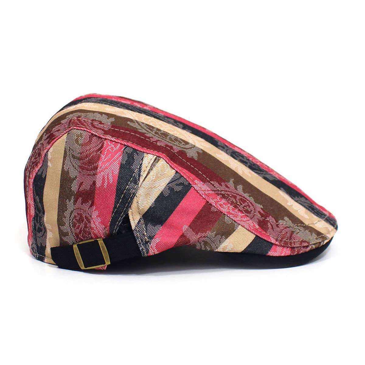 2024 NEW STRIPED PRINTED BERET FORWARD CAP_CWAB2920