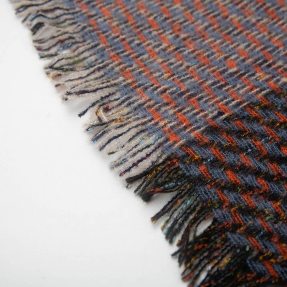 Fringe Patchwork Scarf ? Unisex Winter Shawl Wrap
