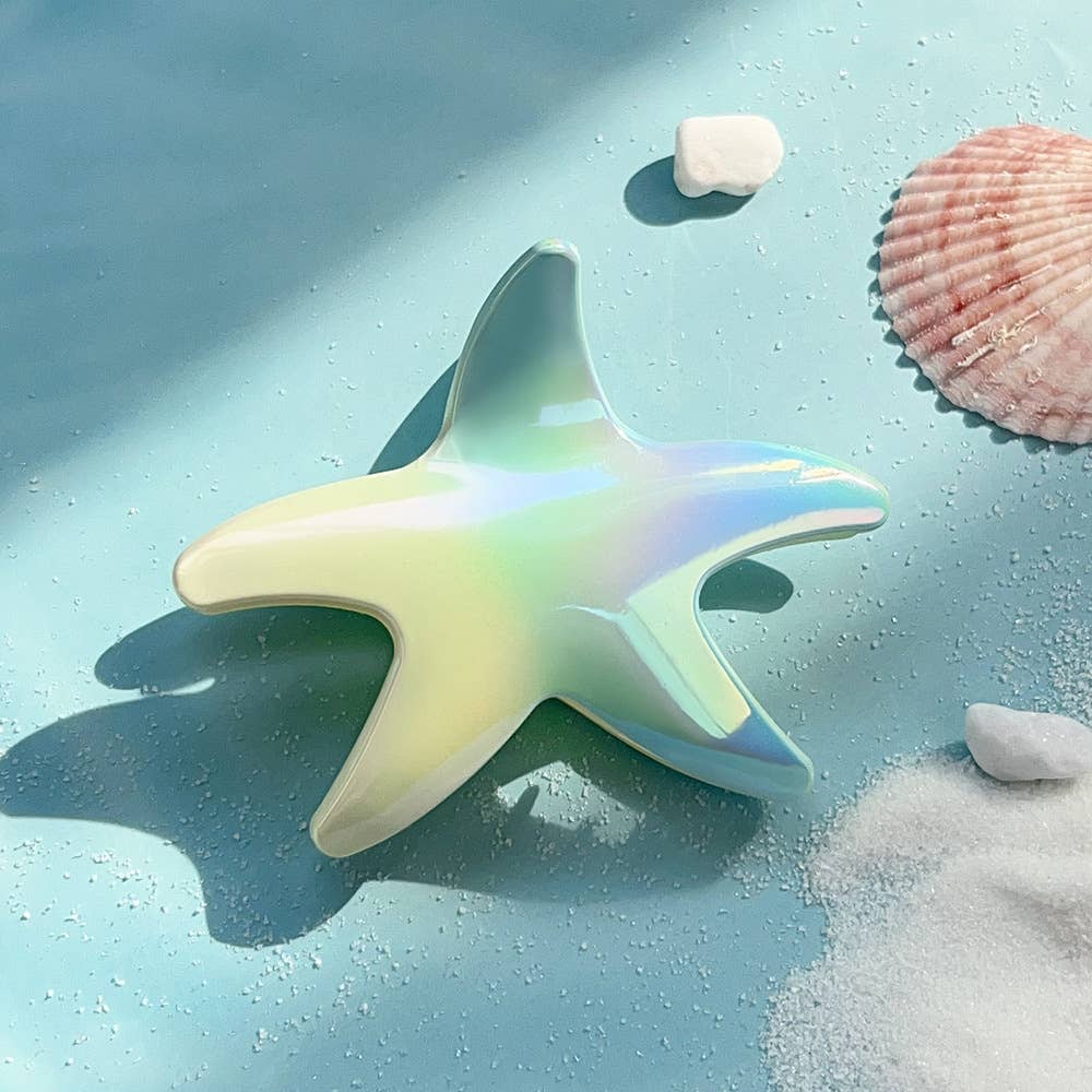 Starfish gradient color electroplated hairpins