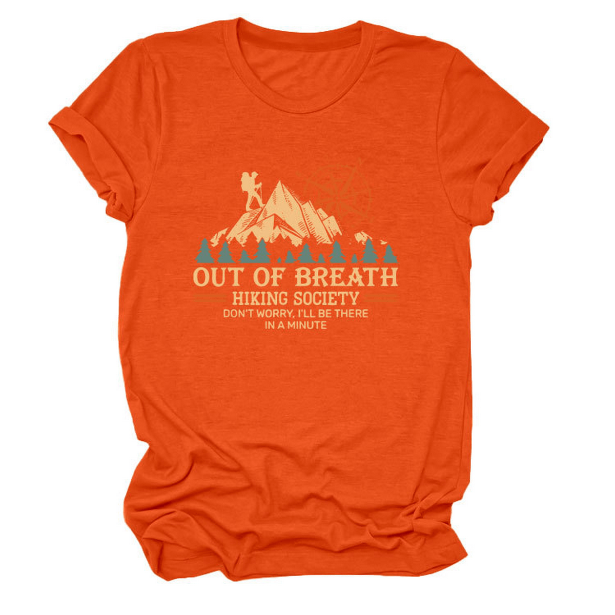 Comfy Crew Neck Tee – Hiking Quote for Women_CWTTS1523