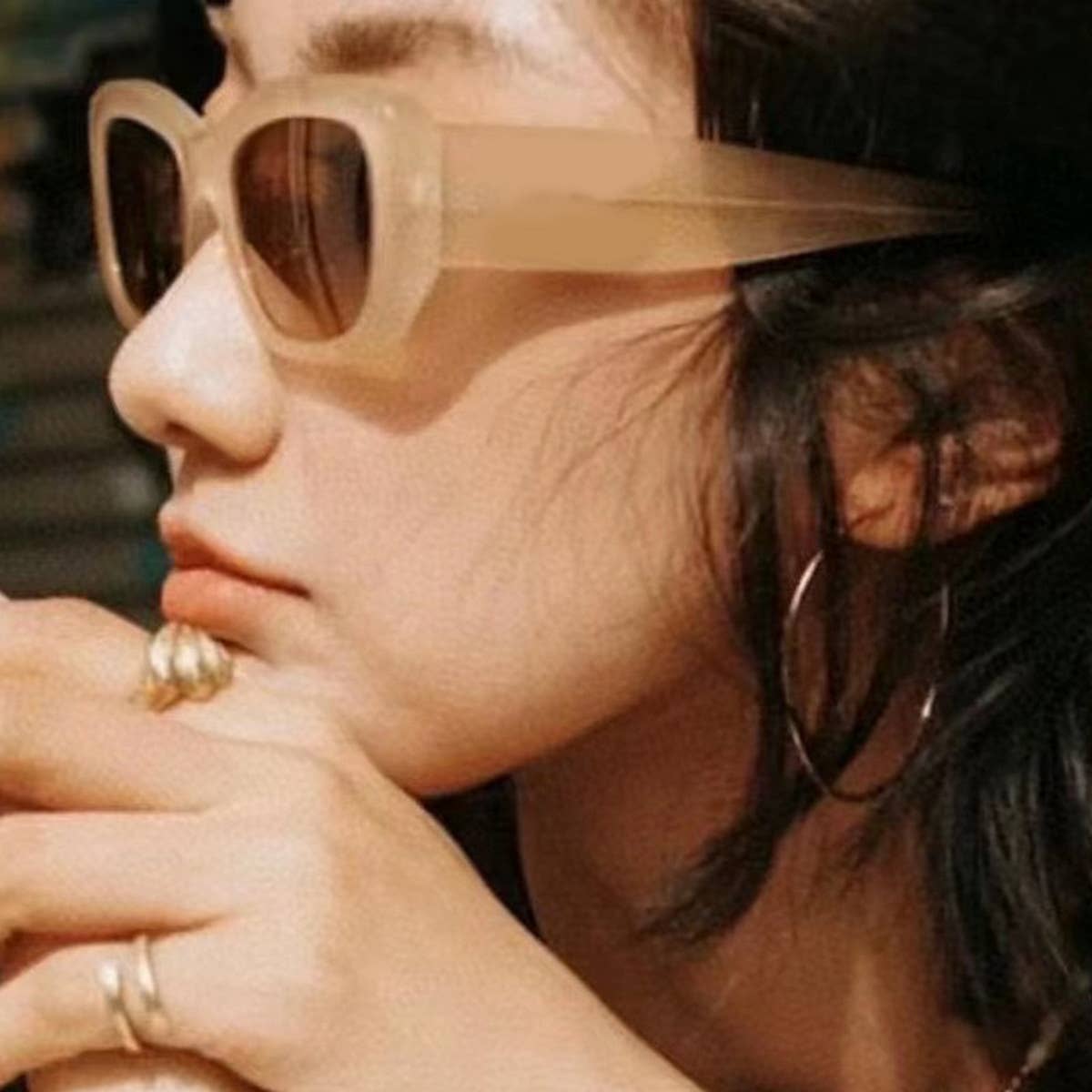 SIMPLE ANTI-UV STREET STYLE SUNGLASSES
