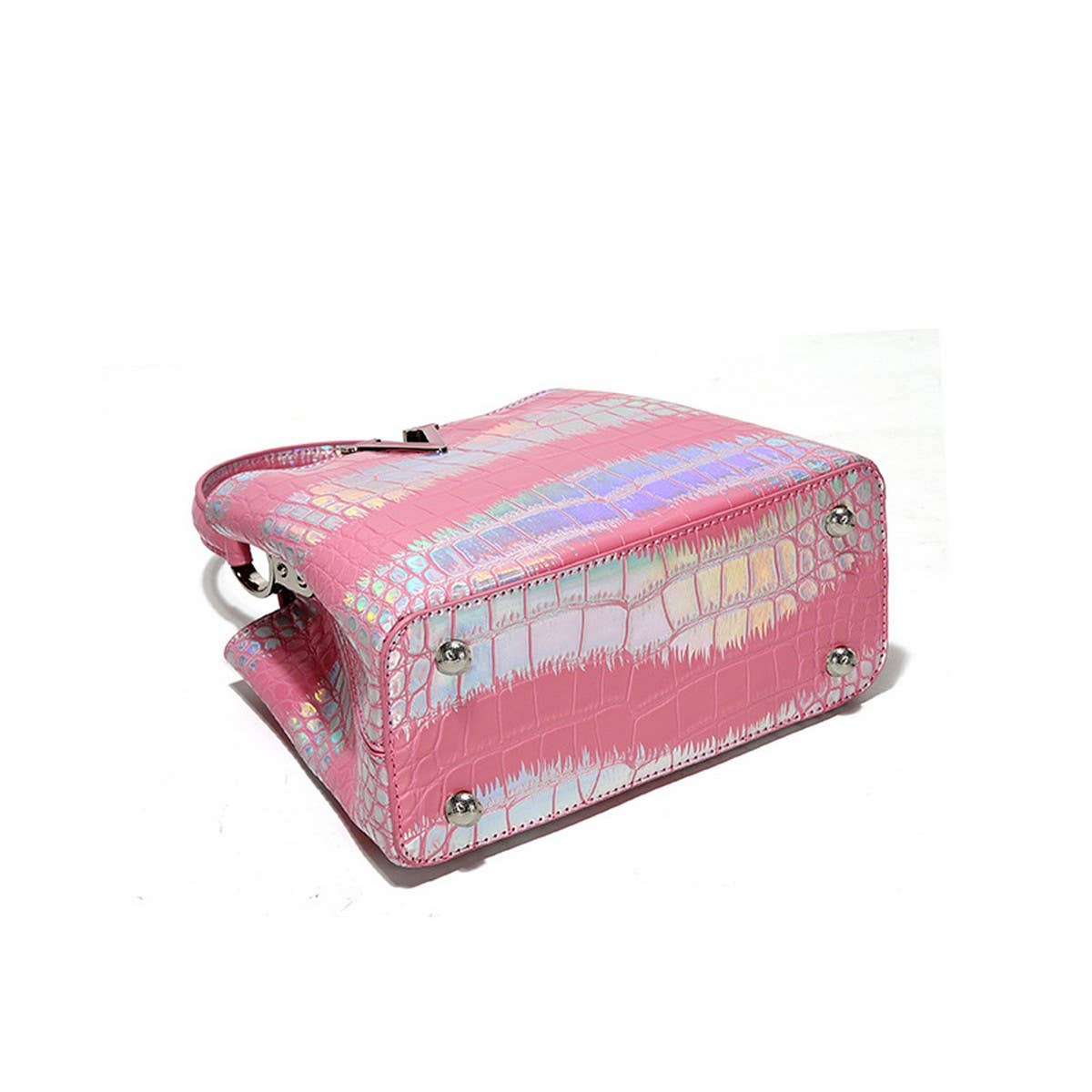 HIGH-END CONTRAST COLOR CROCODILE PATTERN TOTE BAG_CWAB3620