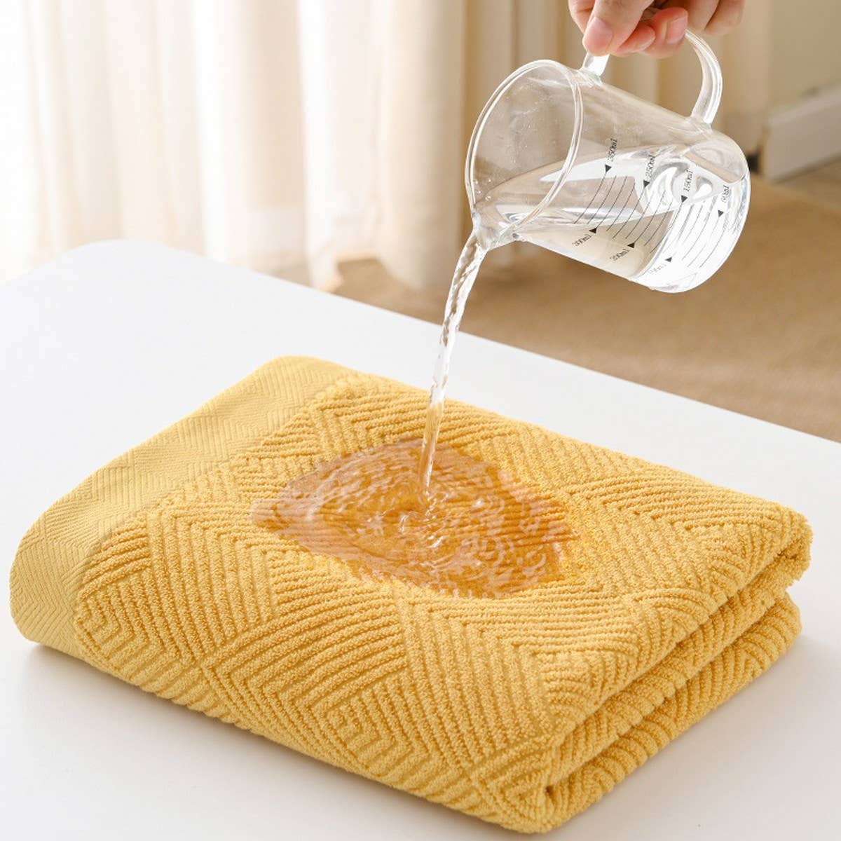 HOUSEHOLD THICK BATH TOWEL THREE PIECE SET