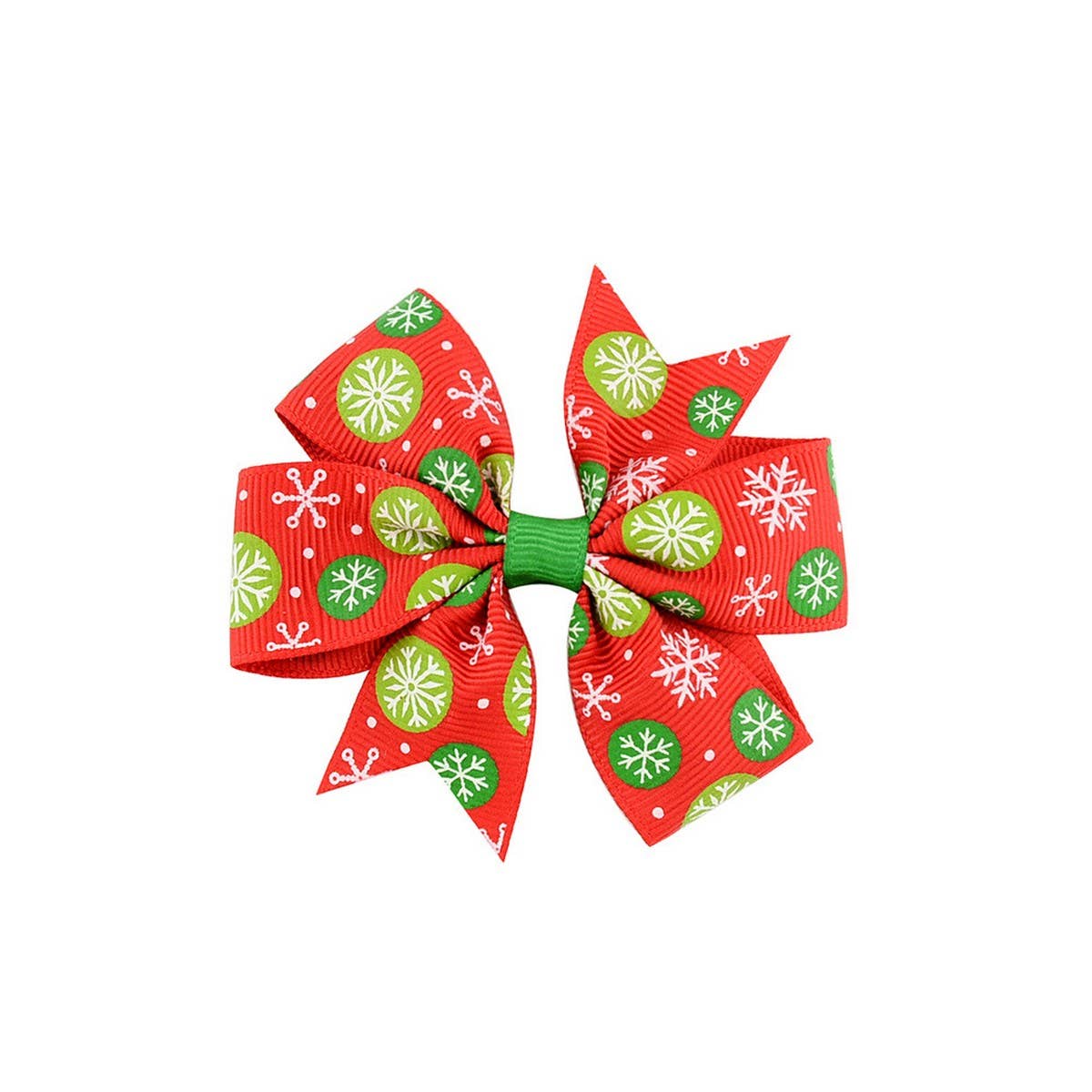 Christmas Snowman Bell Bow Hair Clip for Girls