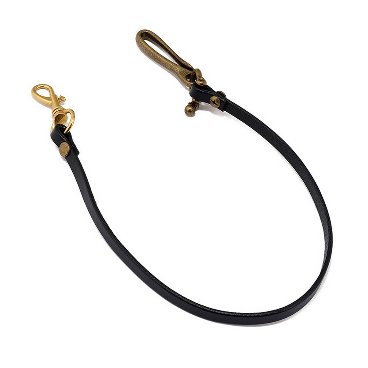 SIMPLE PERSONALITY STREET LEATHER PANTS CHAIN_CWMM4822