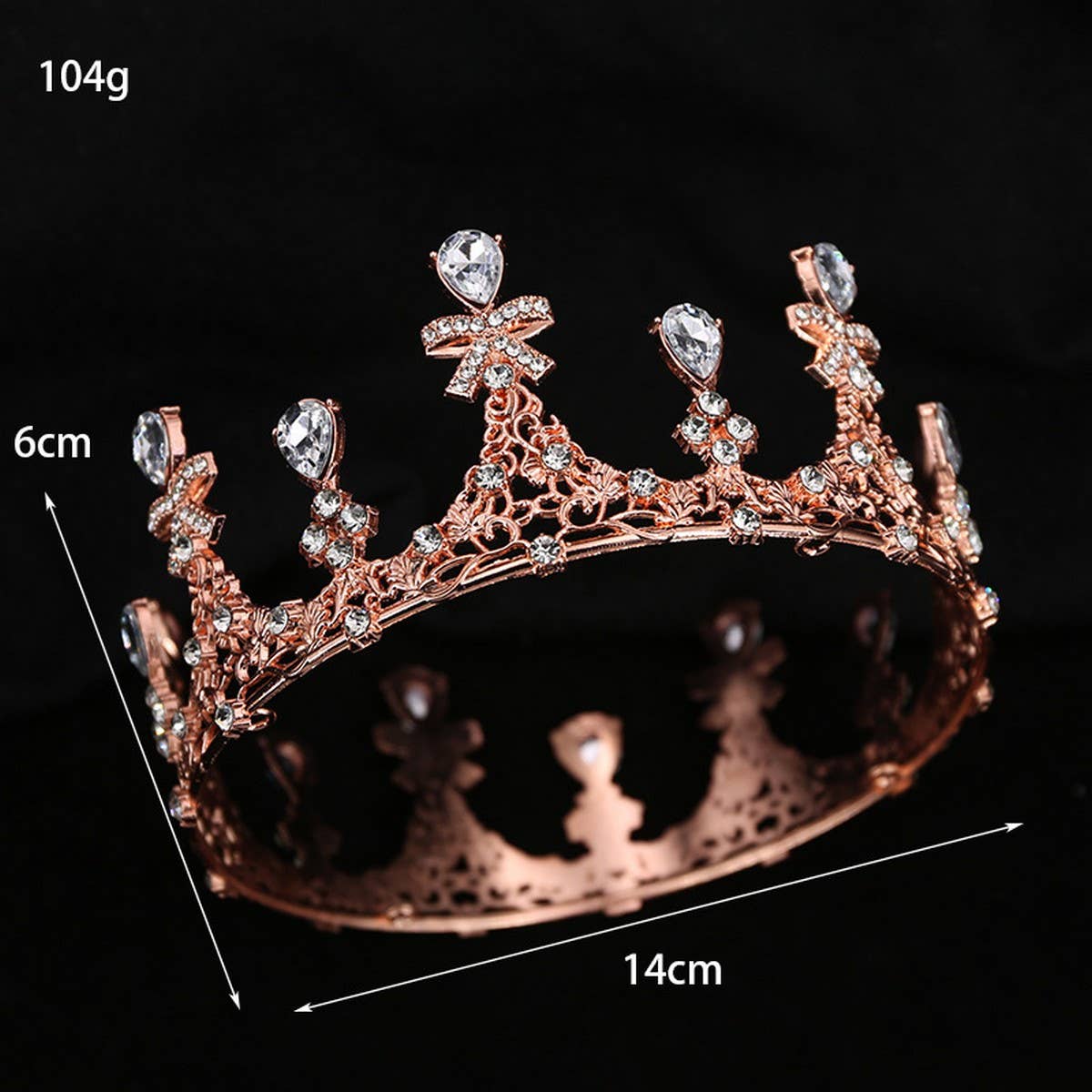 BUTTERFLY RHINESTONES WEDDING CRYSTAL TIARAS_CWMM2016