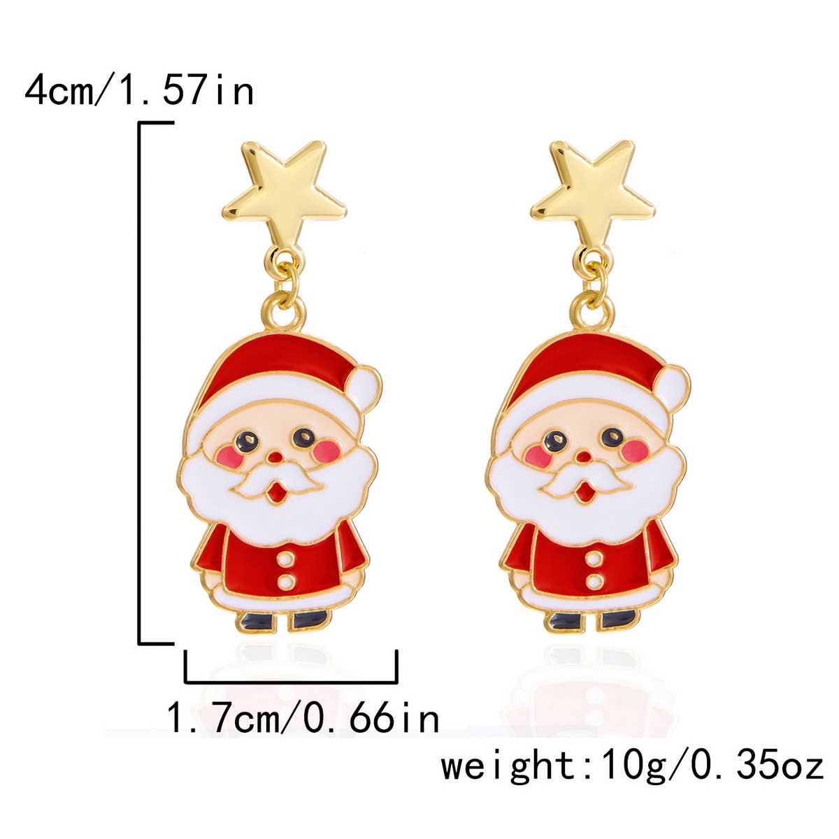 NEW CHRISTMAS BELL ASYMMETRICAL EARRINGS