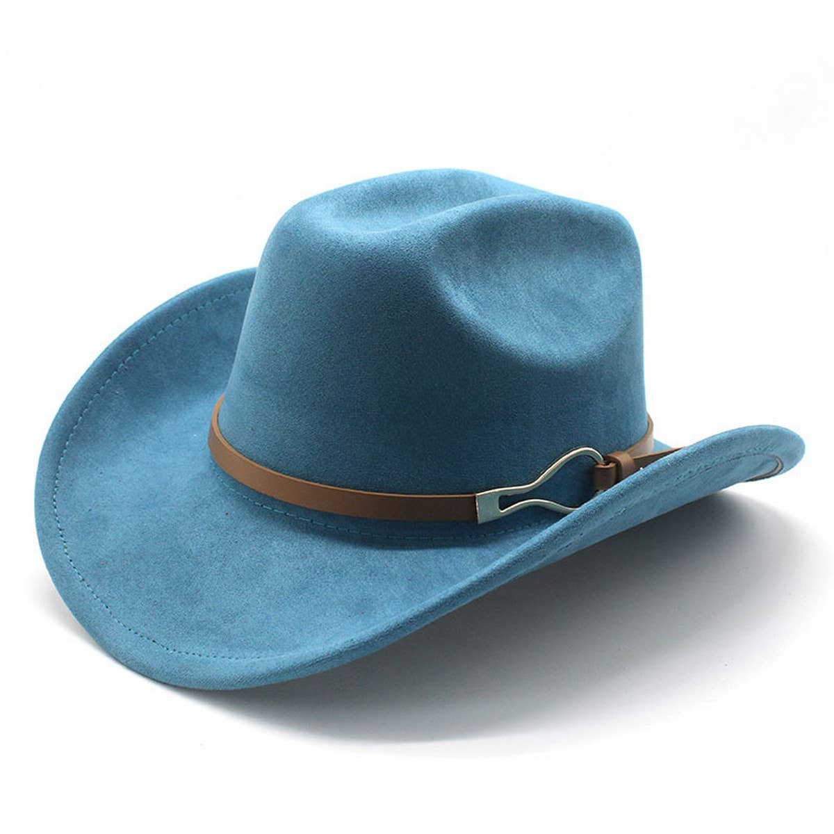 Belt Buckle Western Cowboy Hat Adjustable Brim_CWAH2532