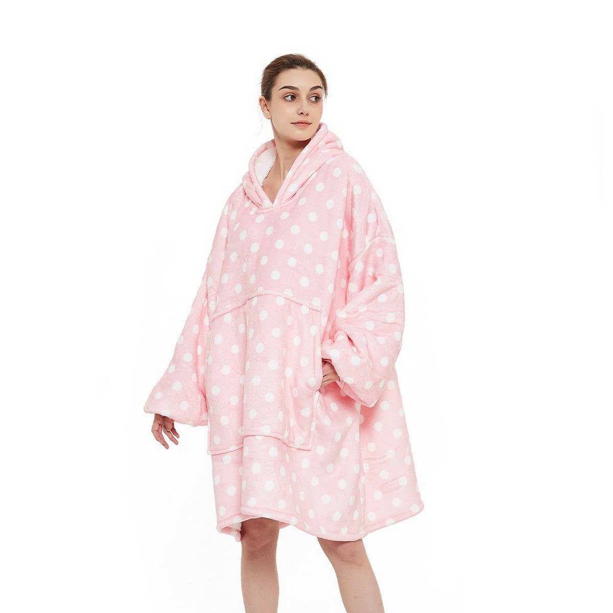 Oversized Hoodie Blanket with Cartoon Print_CWMM8984