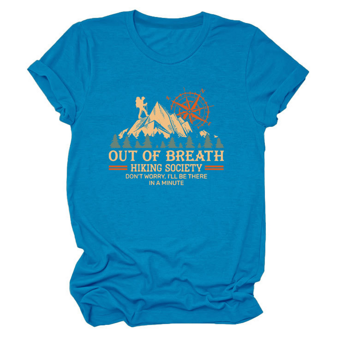 Comfy Crew Neck Tee – Hiking Quote for Women_CWTTS1523