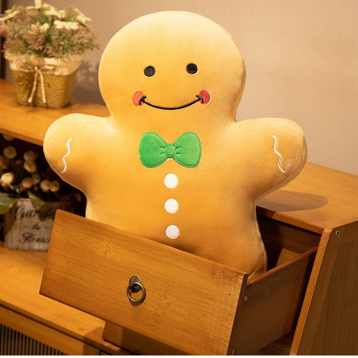 CARTOON CHRISTMAS SNOWMAN CHRISTMAS TREE PILLOW_CWMM1440
