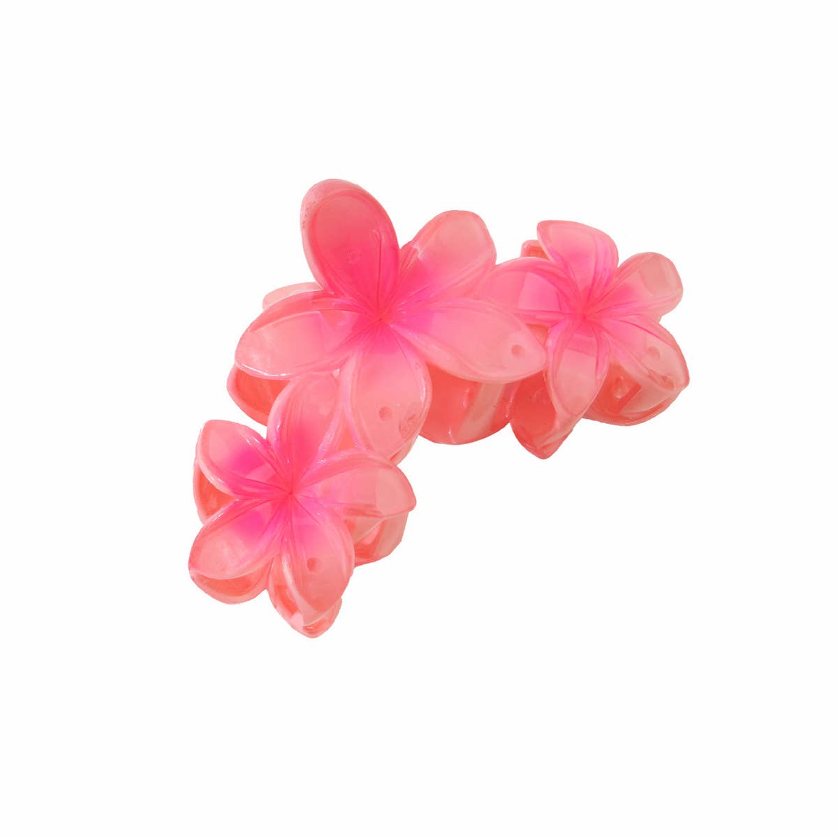 Plumeria Flower Large Hair Claw,Elegant Updo Clip_CWAHA1064