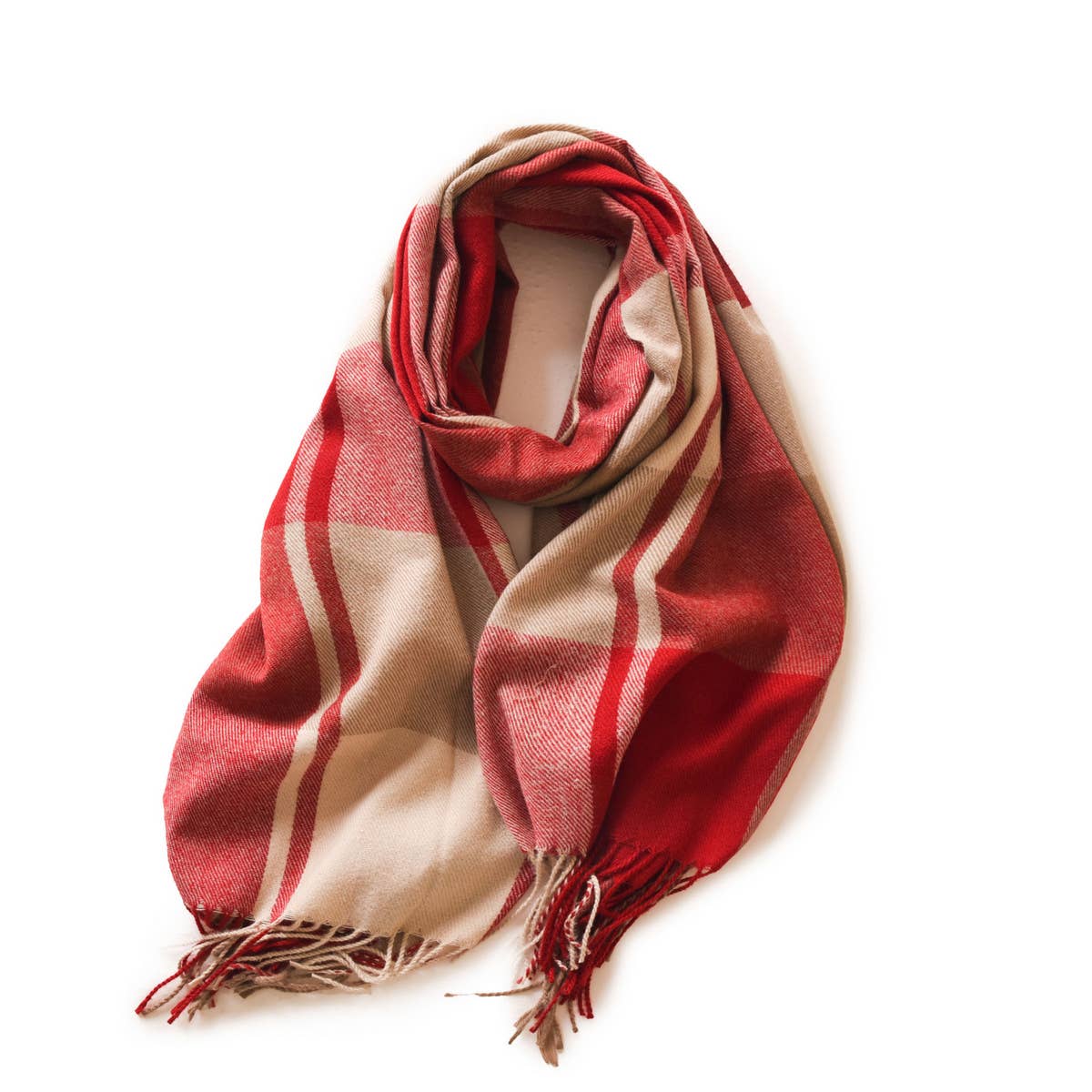 Plaid Winter Scarf ??Soft Thick Fringe Shawl 2025_CWASC0168