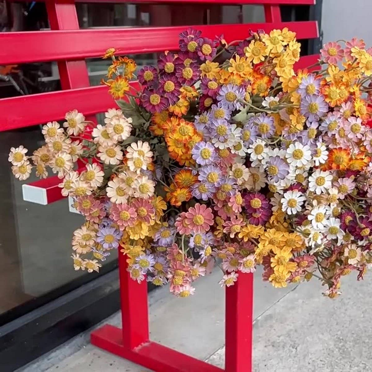 Autumn Long Stem Daisy Artificial Flower Bouquet_CWMM6510