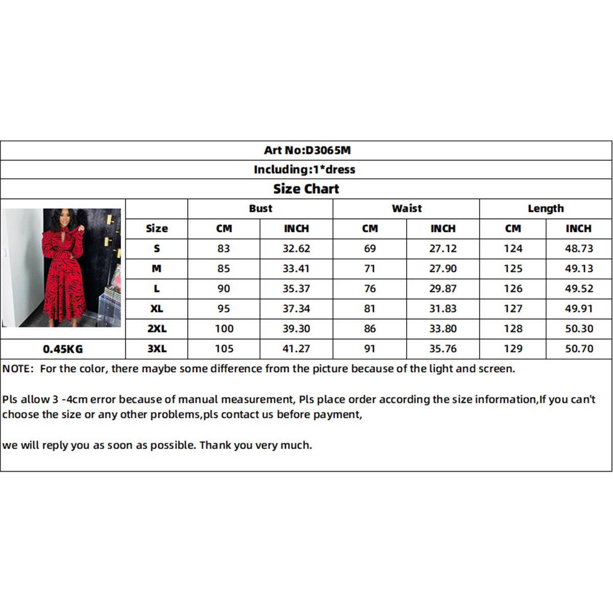 LONG-SLEEVED HIGH-WAISTED OVERSIZED PRINTED DRESS
