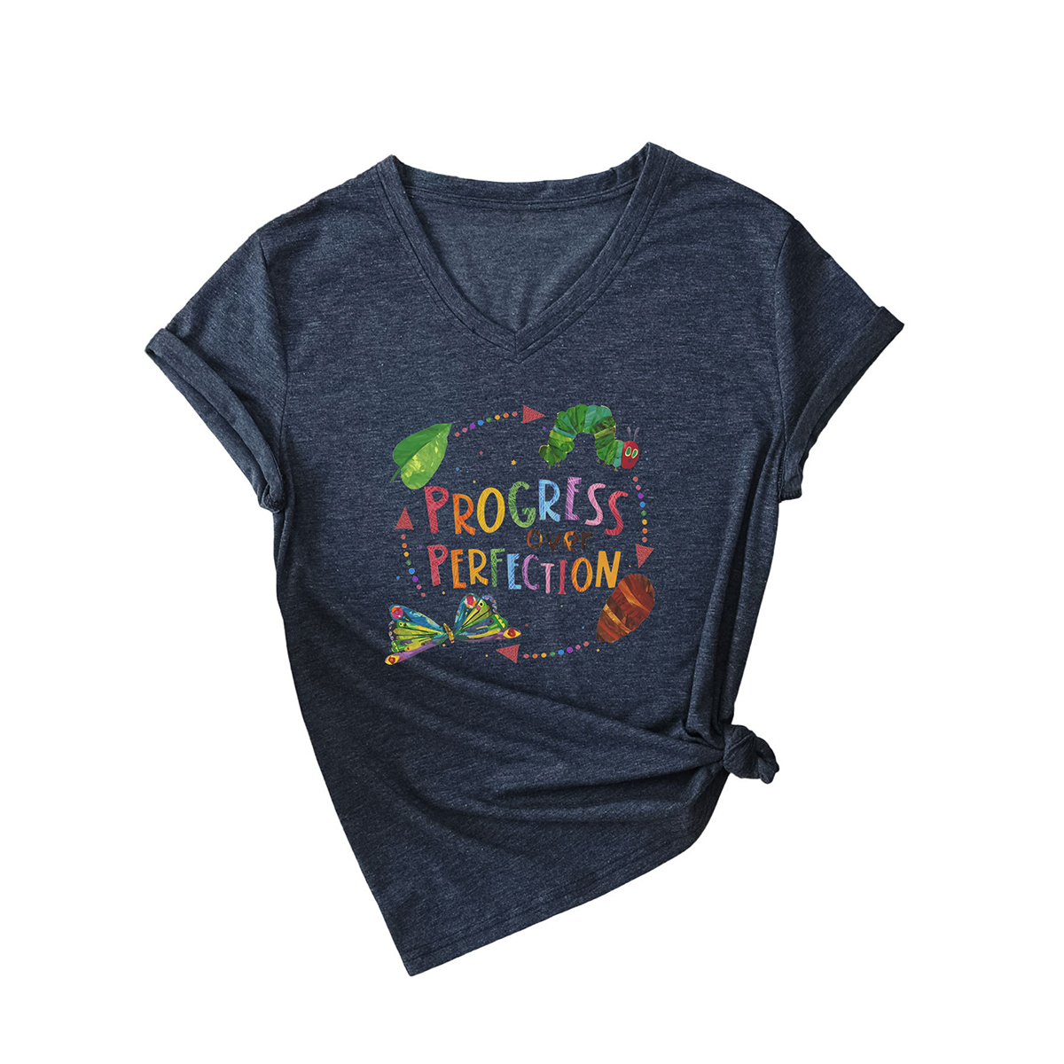 Slim Fit Women?™s Tee ?œProgress Over Perfection??CWTTSL0501