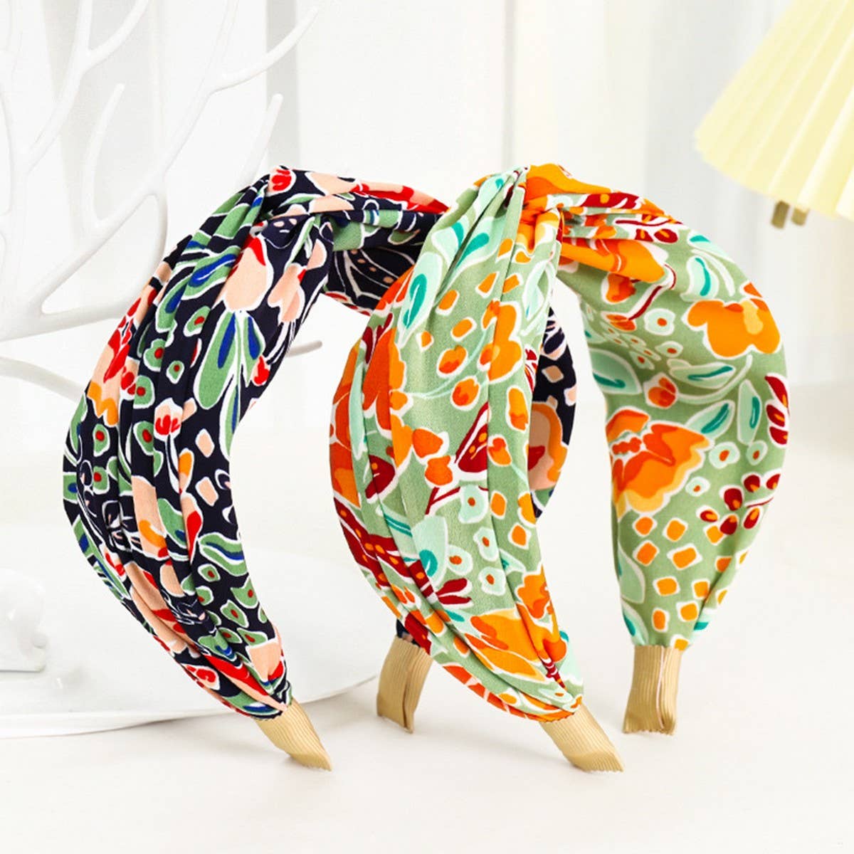 SPRING AND SUMMER FOREST PRINT CROSS HEADBANDS_CWAHA1145