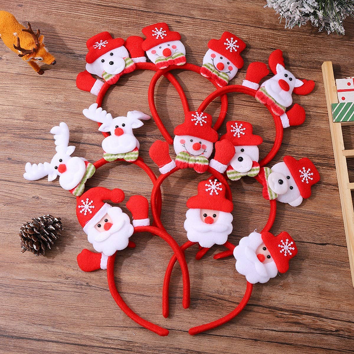 CHRISTMAS SANTA CLAUS GLOWING HEADBAND ORNAMENT