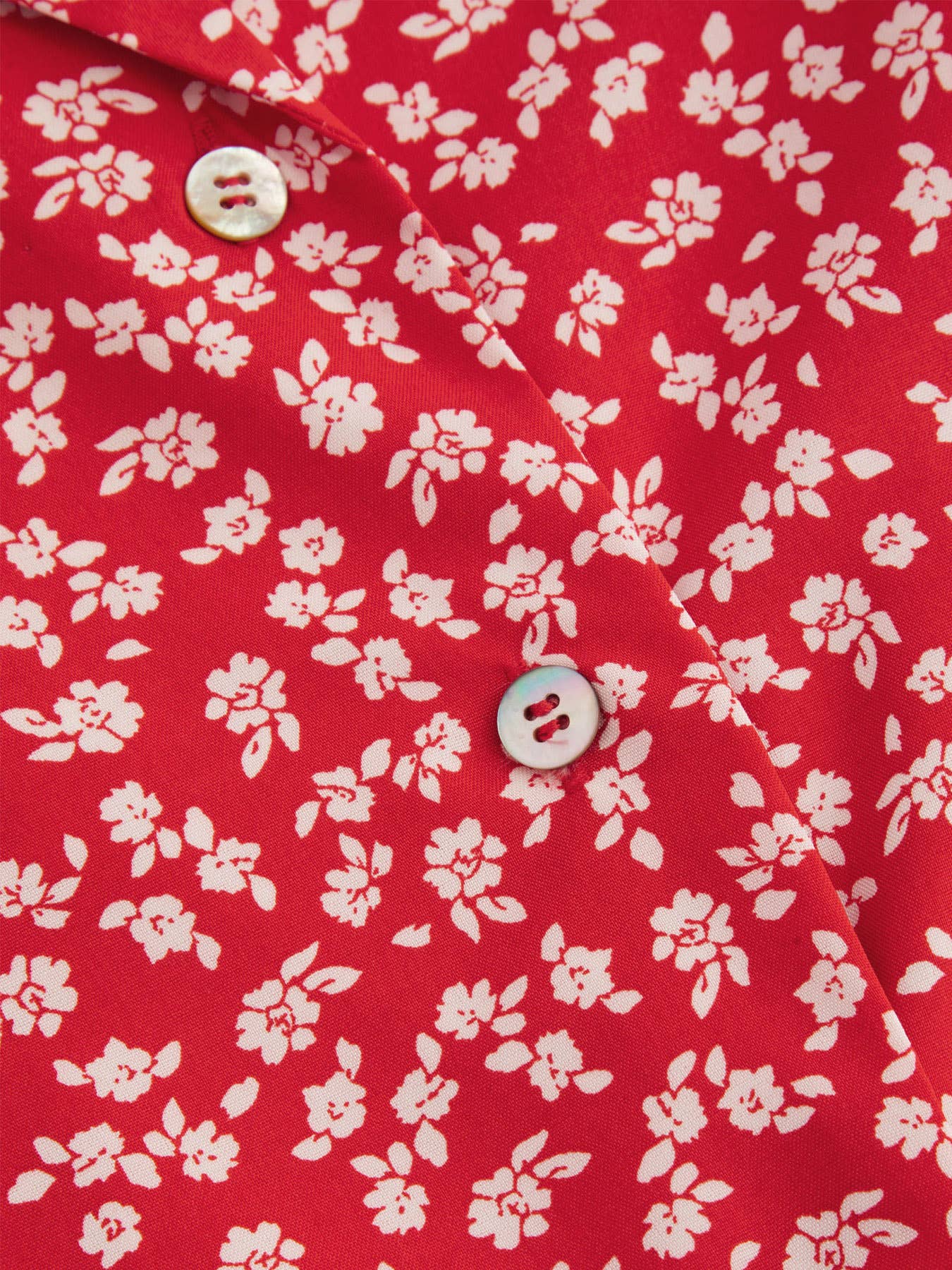 FLORAL LAPEL BLAZER COLLAR SHORT-SLEEVED SHIRT