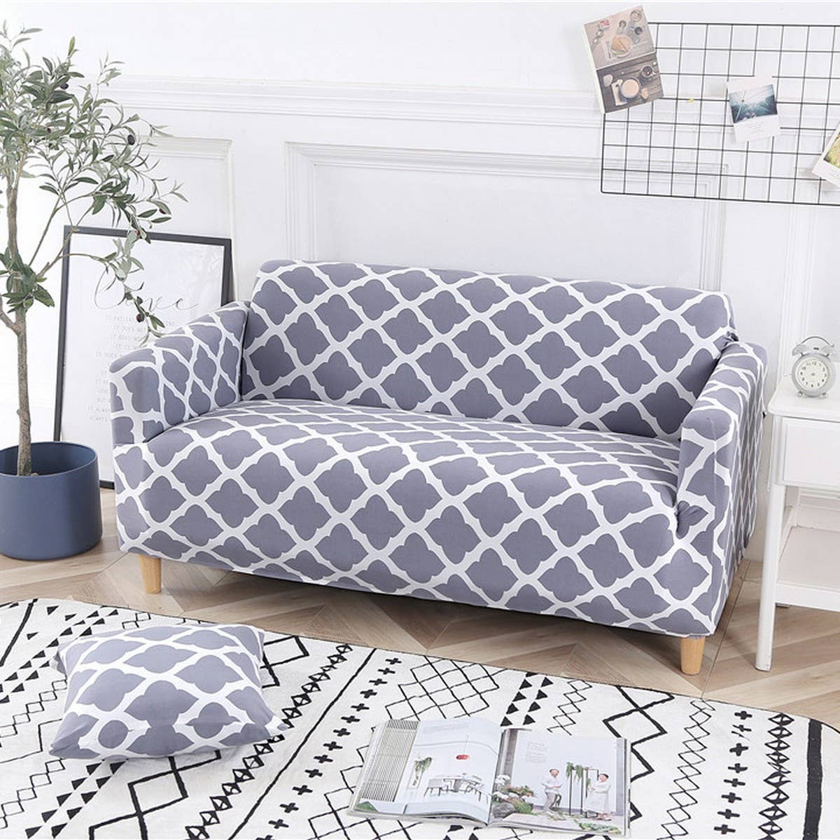 Stretch Sofa Cover, Full Wrap for All Seasons_CWMM8313
