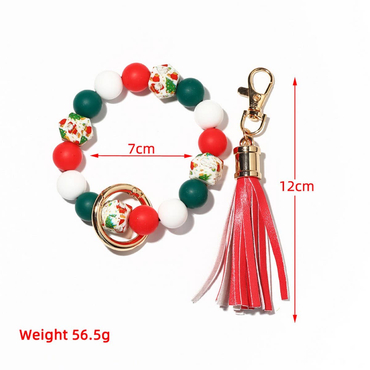 Silicone Bead Bracelet with Wood Beads Gift Set