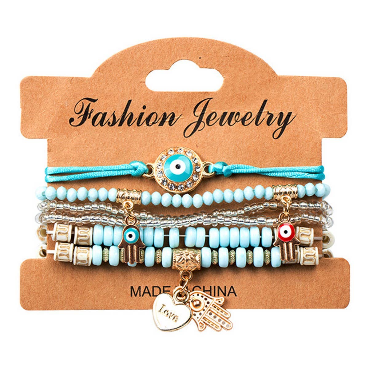 BOHEMIAN DEVIL EYE BEADED BRACELET_CWAJE1249