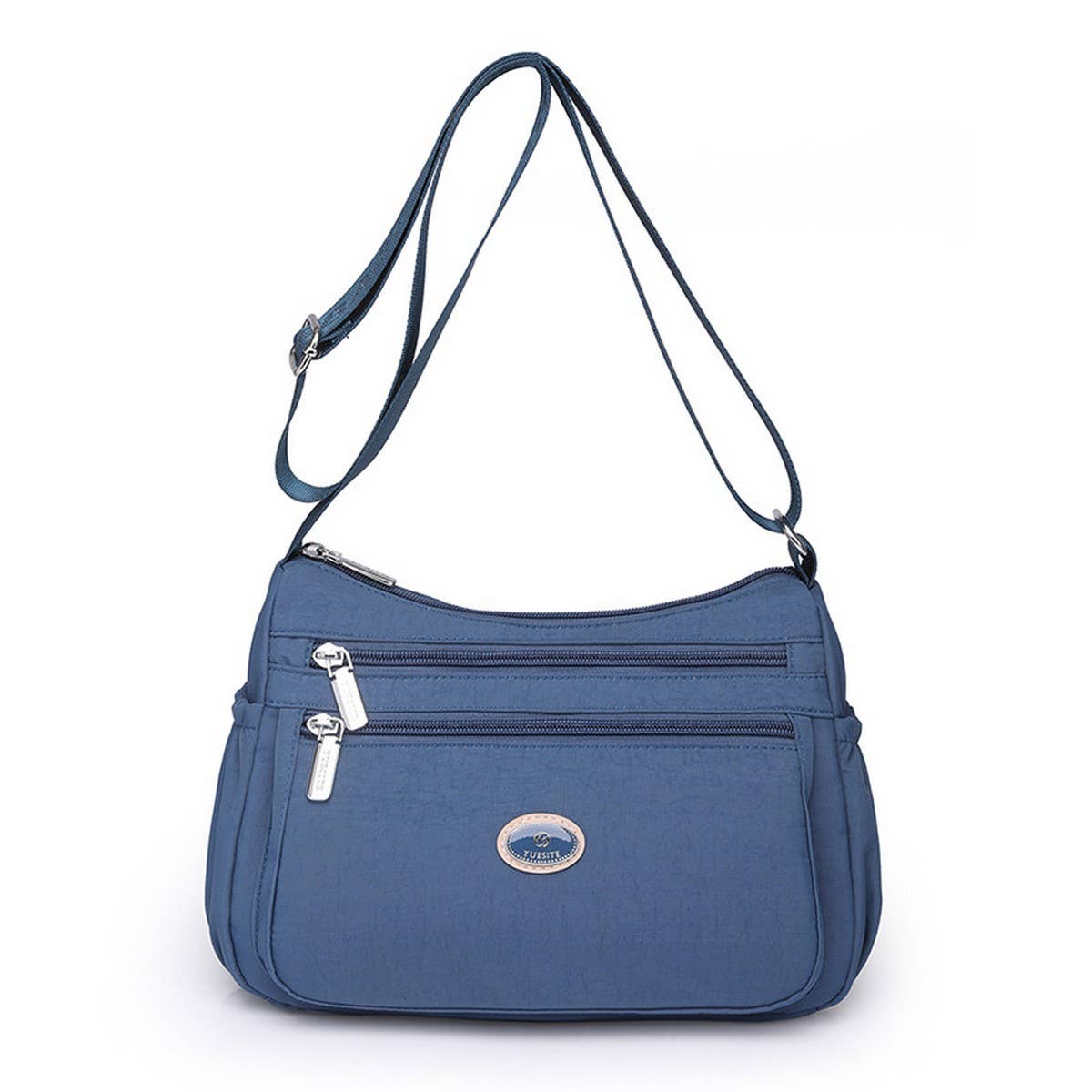 LARGE CAPACITY SIMPLE NYLON SHOULDER MESSENGER BAG_CWAB3521