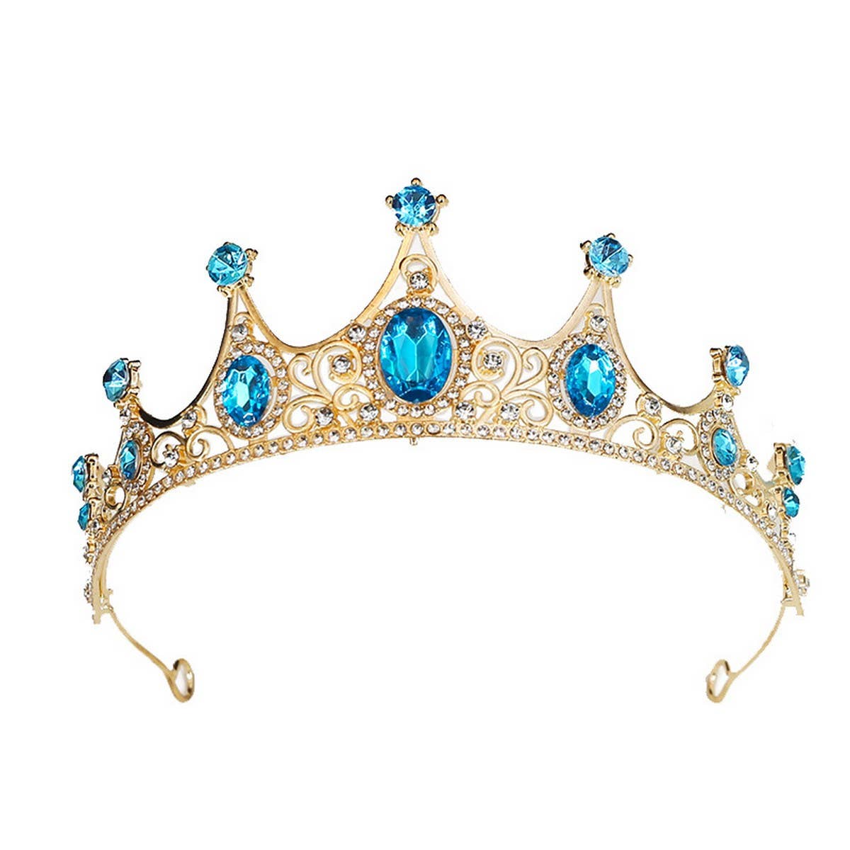 FASHION PRINCESS CROWN WEDDING CRYSTAL TIARAS_CWMM2017