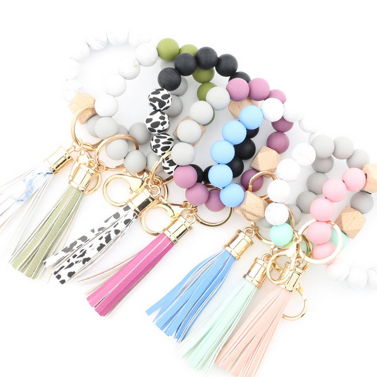 COLORFUL KEYCHAIN TASSEL BRACELET