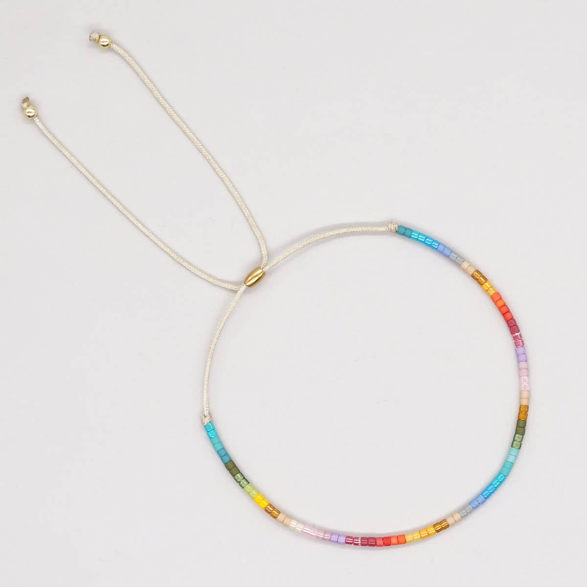 SIMPLE STYLE COLORFUL MILLET BEAD BRACELET_CWAB4637