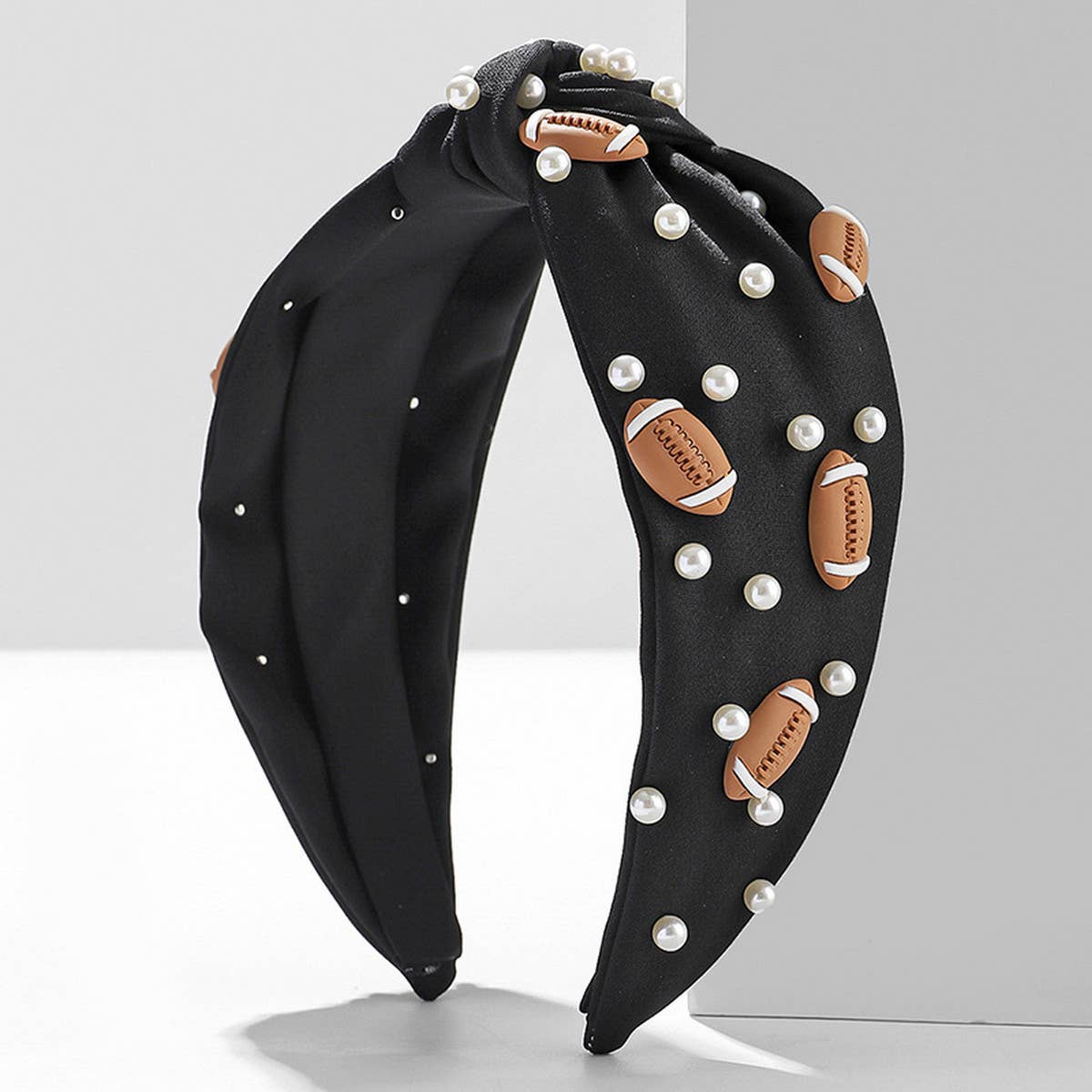 FOOTBALL BASKETBALL DECORATED PEARL HEADBAND