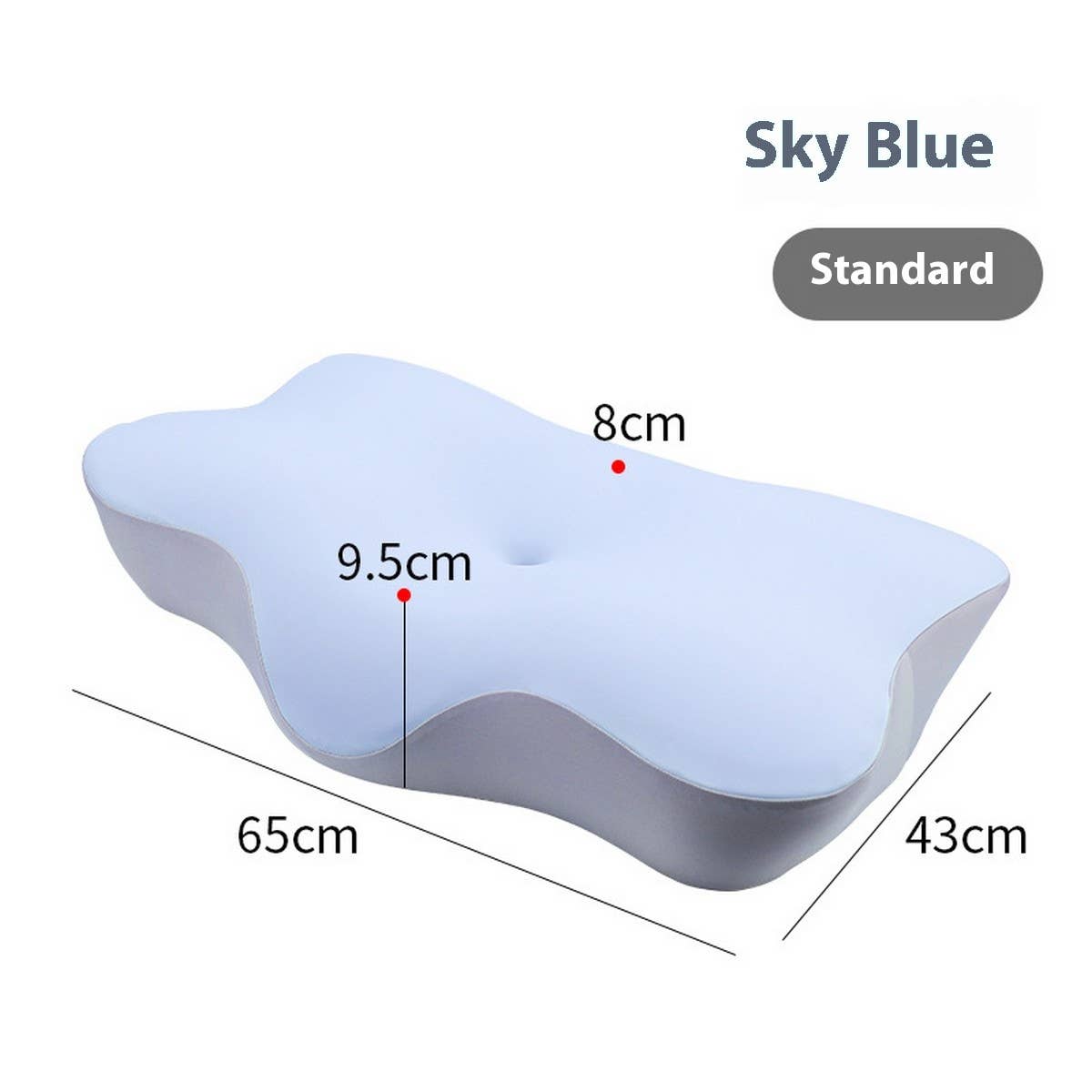 High Support Memory Foam Pillow, Slow Rebound