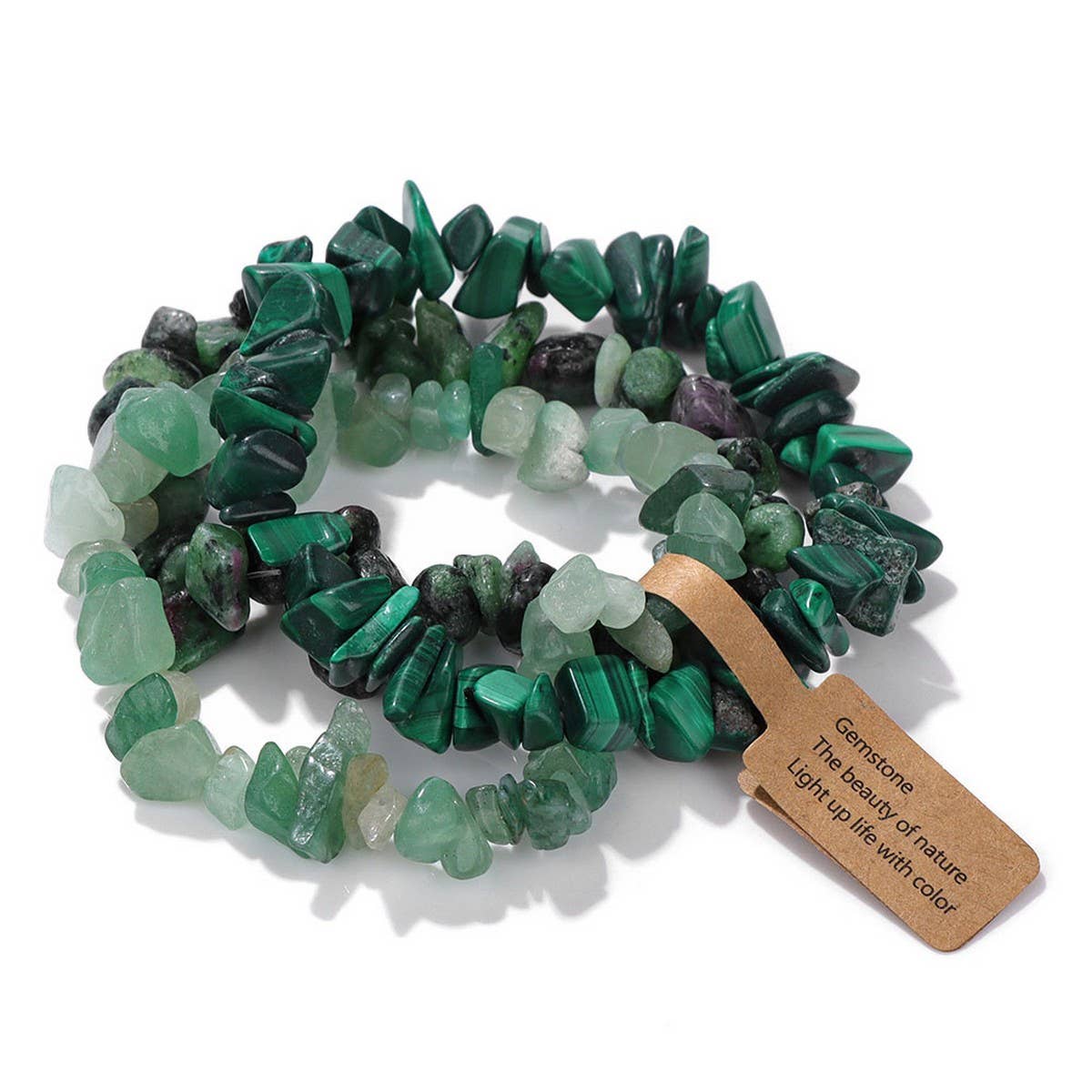 CWAJE4296_VINTAGE IRREGULAR GRAVEL THREE-PIECE BRACELET