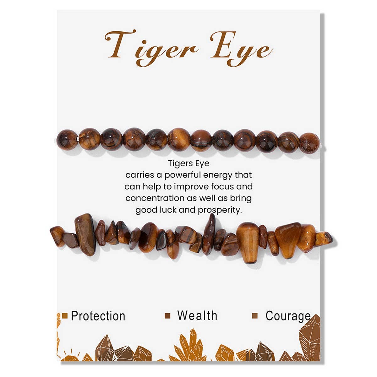CWAJE4220_IRREGULAR GRAVEL BEADS 2-PIECE BEADED BRACELET
