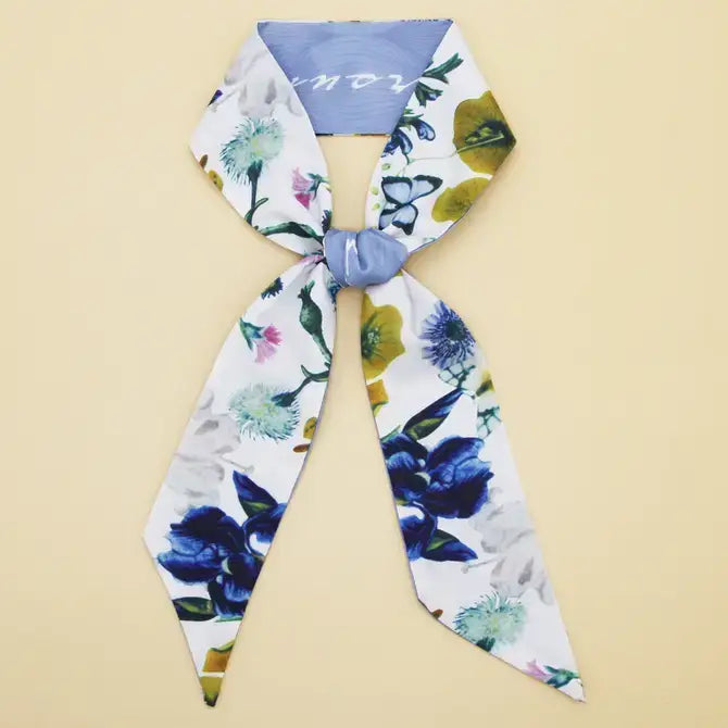 FLORAL PRINT TWILLY HEAD SCARF