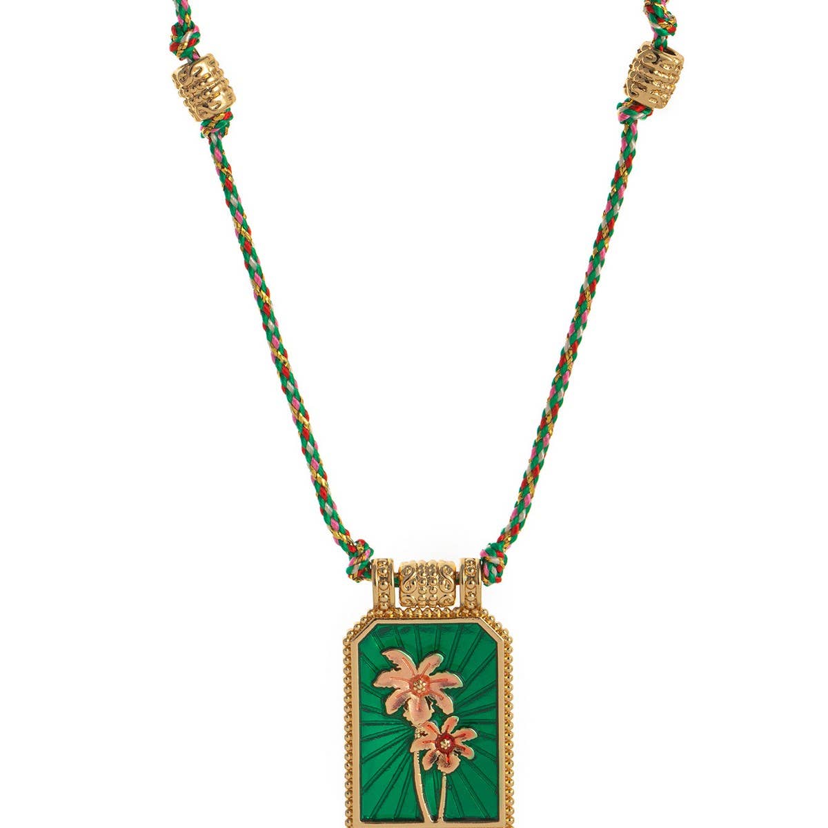 FASHIONABLE AND SIMPLE COLORFUL PENDANT NECKLACE_CWMM3915