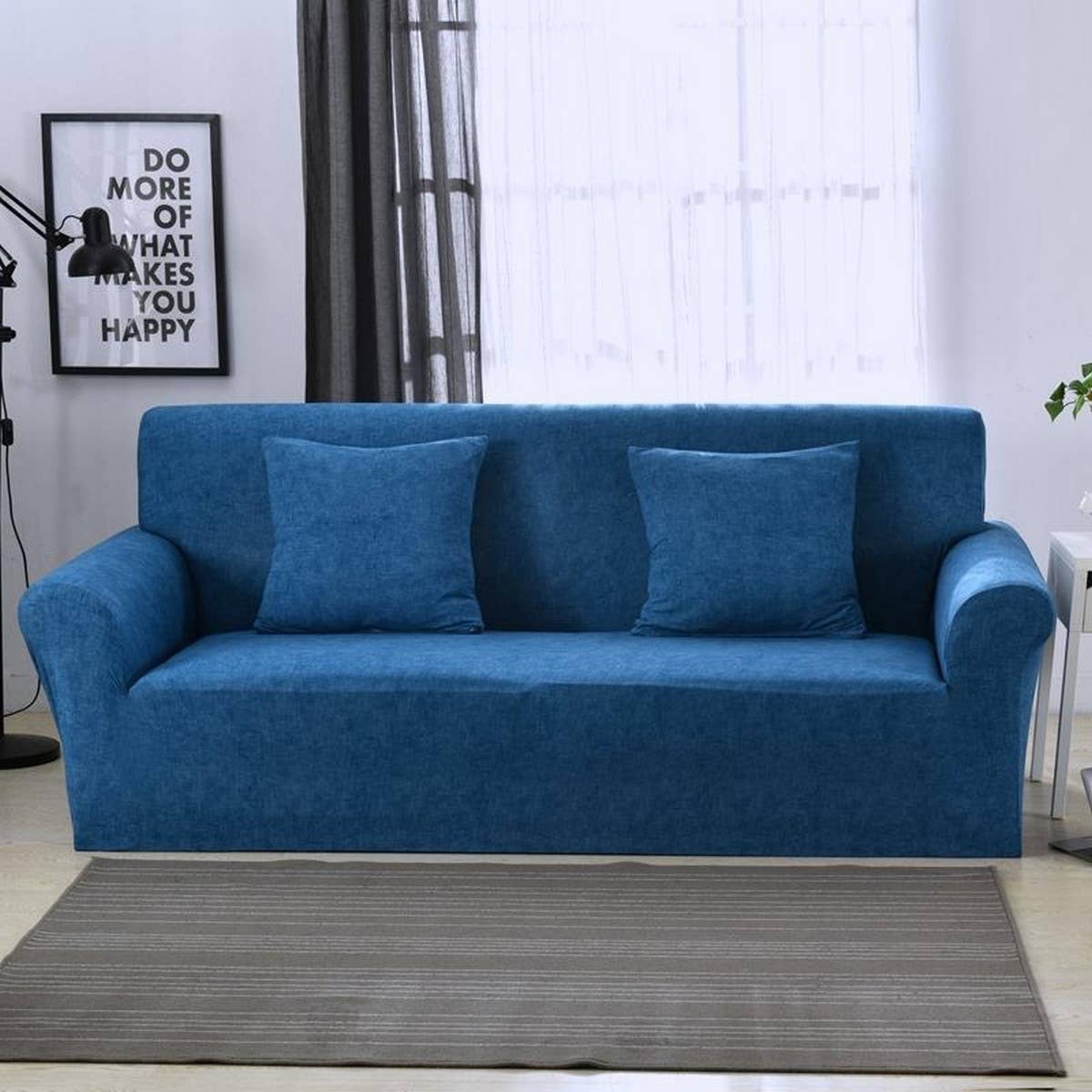Stretch Sofa Cover, Solid Print, All-in-One Fit_CWMM8309