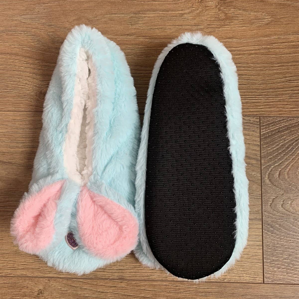 CUTE CARTOON RABBIT HEELED NON-SLIP FLOOR SOCKS