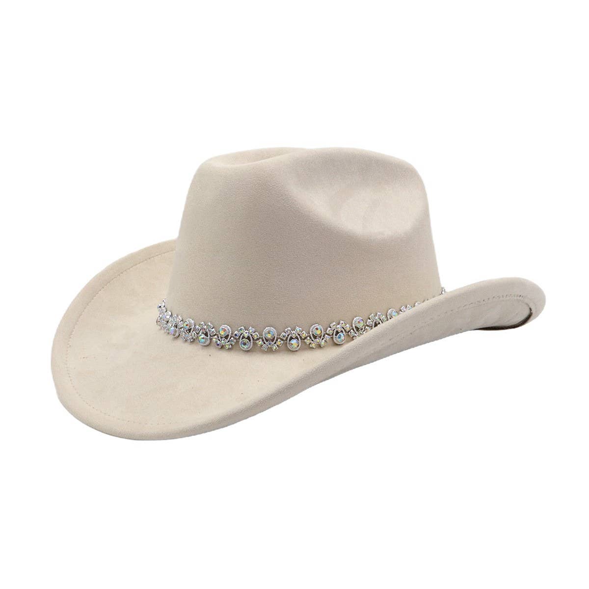 Soft Suede Fedora Hat Western Cowboy Style_CWAH04425