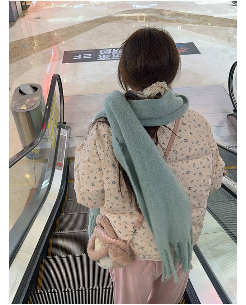 Floral short stand-up collar padded jacket