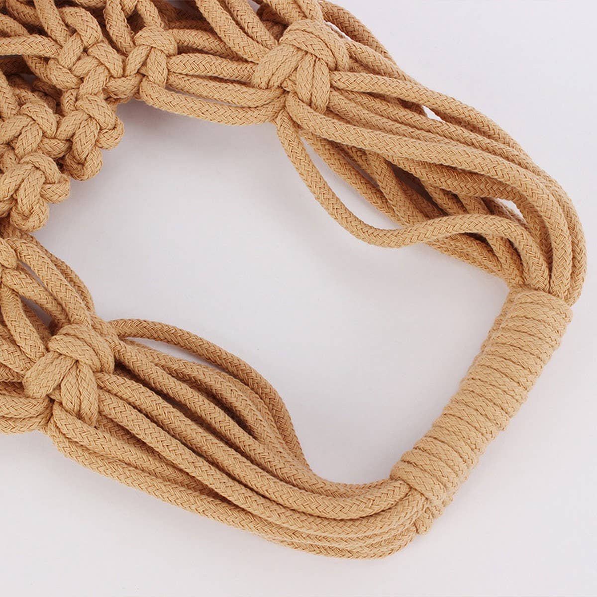 FASHION HOLLOW THICK COTTON ROPE HAND-WOVEN BAG_CWAB4687