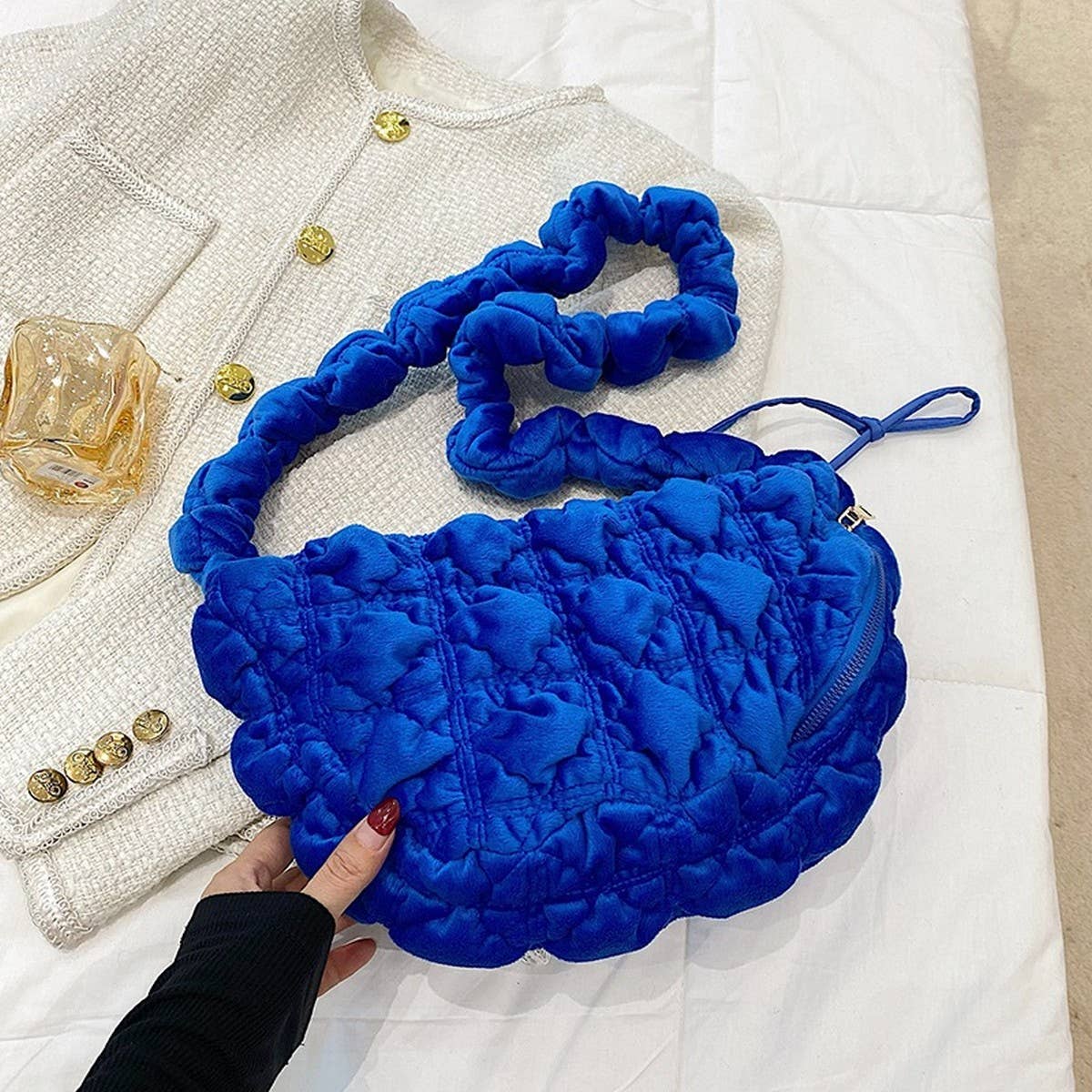 Fluffy Cloud Handbag Women Crossbody Shoulder Bag_CUAB00571