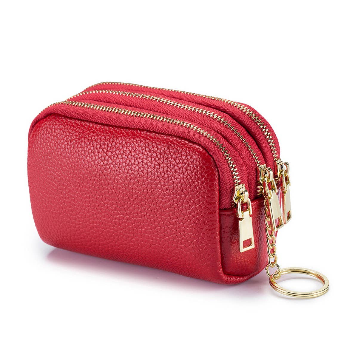 MULTIFUNCTIONAL HEADER COWHIDE MINI COIN PURSE_CWAB3893