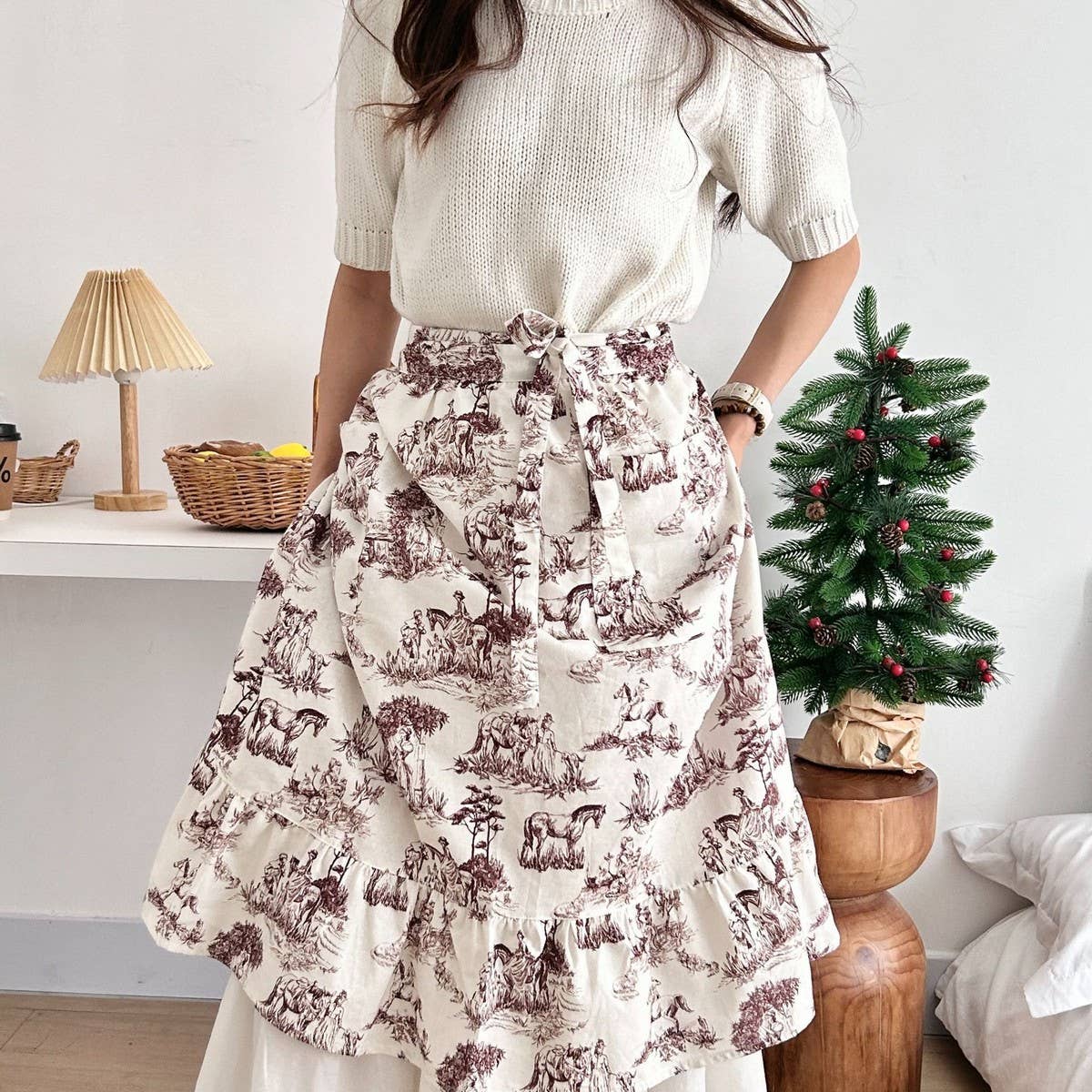 RETRO HALF-LENGTH LANDSCAPE APRON_CWMM5834