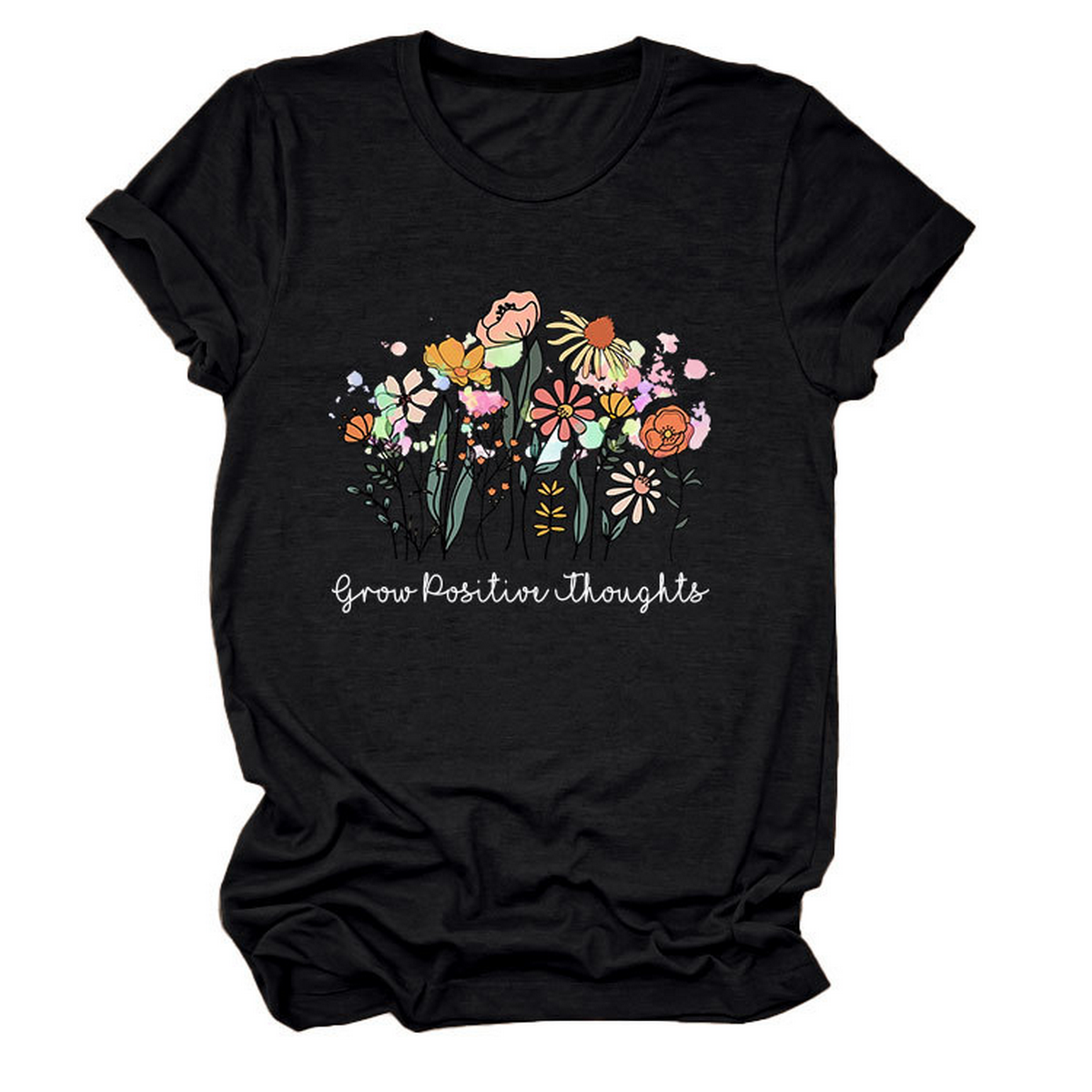 Women??¢s Casual Crew Neck T-Shirt, Soft Fit_CWTTS1488